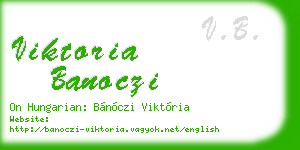 viktoria banoczi business card