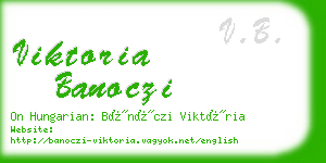 viktoria banoczi business card